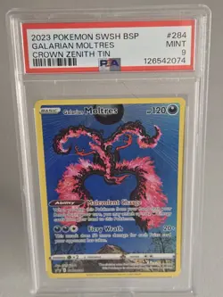 Galarian Moltres SWSH284 SWSH: Sword & Shield Promo Cards Holo - PSA 9 MINT - Image 1