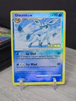 Pokemon Card TCG Glaceon Majestic Dawn Reverse Holo Rare 20/100 Platinum 2008 - Image 3
