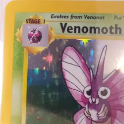 Venomoth 13/64 Holo Rare Jungle Pokemon TCG Trading Card Sleaved Since 1999 - Image 3