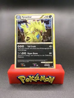 Pokemon Tyranitar Holo Rare Card HS-Unleashed 26/95 English NM/LPPokemon TCG - Image 1