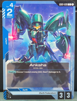 Anksha GD01-020 RAS-96 Newtype Rising Gundam Card Game Near Mint TCG NM - Image 1