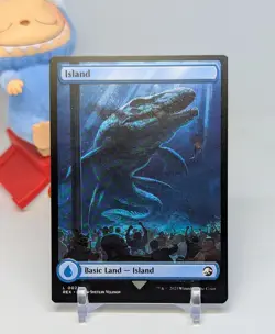 Island (Borderless) 🐋 NM 🐋 Jurassic World 🐋 Magic The Gathering MTG #22 - Image 1