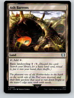 Magic the Gathering Ash Barrens Lord of the Rings Commander MTG Free Shipping - Image 1