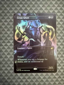 MTG Crypt Ghast #0423 Foil Anime Borderless Rare Ravnica Remastered (RVR) - Image 1