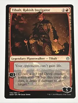 MTG War of the Spark Tibalt, Rakish Instigator 146/264 NM - Image 1