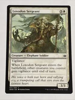 MTG War of the Spark Loxodon Sergeant 021/264 NM - Image 1