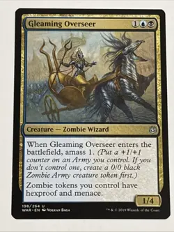 MTG War of the Spark Gleaming Overseer 198/264 NM - Image 1
