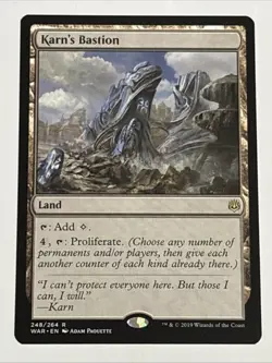 MTG War of the Spark Karn's Bastion 248/264 NM Rare - Image 1