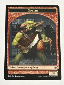 MTG War of the Spark Goblin Token 014/019 NM - Image 1