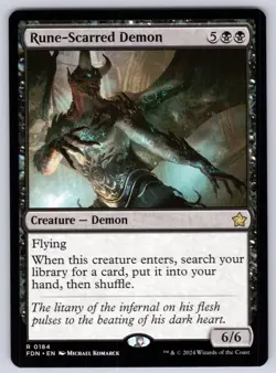 Rune-Scarred Demon R Foundations # 184 NM Normal - Image 1