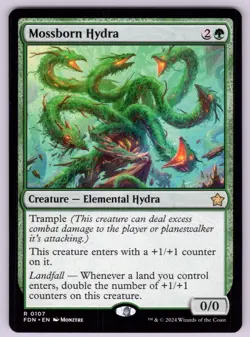 Mossborn Hydra R Foundations # 107 NM Normal - Image 1