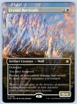 Crystal Barricade (Borderless) R Foundations # 296 NM Normal - Image 1