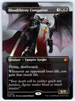 Bloodthirsty Conqueror (Borderless) M Foundations # 318 NM Normal - Image 1