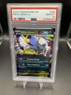 Pokemon Mega Evolutions Absol EX 086/132 PSA 10 - Image 1