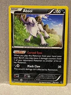 2015 POKEMON ABSOL HOLO RARE 40/108 XY ROARING SKIES SET - Image 1