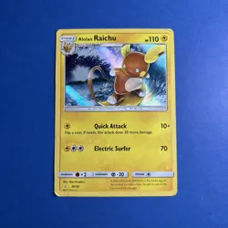 2017 Alolan Raichu 30/30 Holo Foil Promo Sun And Moon Trainer Kit Pokemon TCG - Image 1