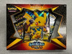 Pokemon TCG: Shining Fates Pikachu V Collection Box 2021 SEALED 4 booster packs - Image 2