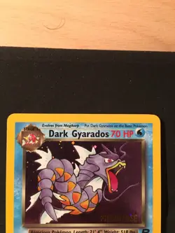 Pokemon - Dark Gyarados Promo holo - Team Rocket Prerelease 8/82 Near Mint - Image 5
