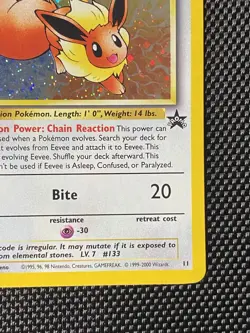Eevee 11 Black Star Promo Holo Rare WOTC Wizards Of The Coast Pokemon TCG LP- 11 - Image 4