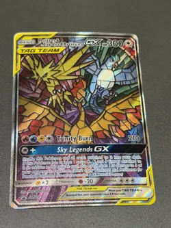 Moltres & Zapdos & Articuno GX - SM210 - SM Black Star Promo NM, English Pokemon - Image 1