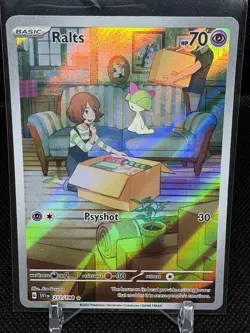 Pokemon Ralts 211/198 Illustration Rare Full Art Holo SV01 Scarlet & Violet EN - Image 1