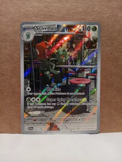 2023 Pokemon Scovillain Scarlet & Violet Illustration Rare #202/198 Near Mint - Image 1