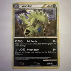 Pokemon TCG Tyranitar Unleashed 26/95 Regular Rare - Image 1