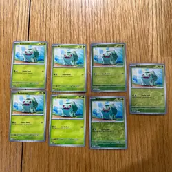 Pokemon Bulbasaur 001/165 Lot Of 7 - Image 1