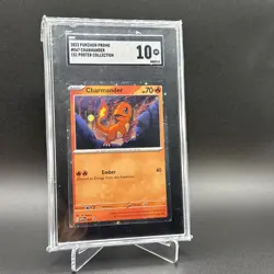 Charmander Pokemon 151 Poster Collection Promo - SGC 10 Gem - Image 1