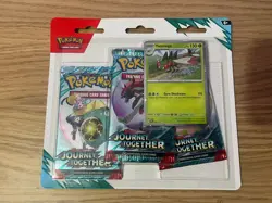 Pokemon Scarlet & Violet Journey Together 3 Pack Yanmega Blister ⭐⭐NEW SEALED⭐⭐ - Image 1