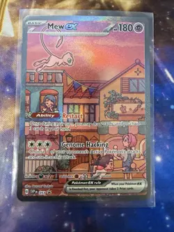 Mew ex SVP 053 Scarlet Violet 151 Black Star Promo Full Art Pokemon TCG Card NM - Image 1