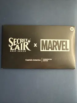 MTG Secret Lair x Marvel's Captain America Rainbow Foil Edition (SLD) New Sealed - Image 1