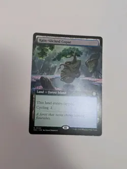 MTG - Rain-Slicked Copse (Extended Art) - Lorwyn Eclipsed NM/M Condition - Image 1