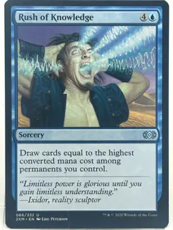 Rush Of Knowledge NM/M* Double Masters ENGLISH 066/322 mtg -UnltdCards - Image 1