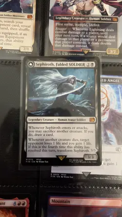 Sephiroth, Fabled SOLDIER 115 FINAL FANTASY NM MTG - NON FOIL - Image 1