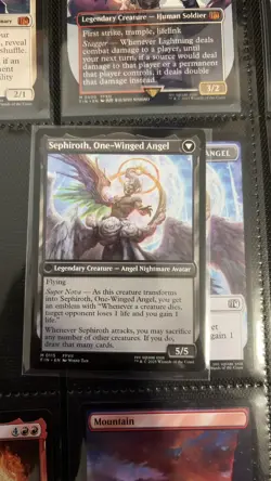 Sephiroth, Fabled SOLDIER 115 FINAL FANTASY NM MTG - NON FOIL - Image 2