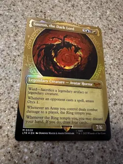 MTG The Lord Of The Rings Sauron The Dark Lord Showcase Foil - Image 2
