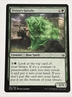 MTG War of the Spark Vivien's Grizzly 182/264 NM - Image 1