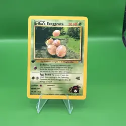 1st Edition Erika’s Exeggcute 43/132 Uncommon Gym Heroes Pokemon Card - Image 1