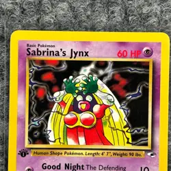 Vintage Pokemon Gym Heroes Sabrina's Jynx 59/132 1st Edition Uncommon NM - Image 3