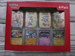 Pokemon TCG: Scarlet & Violet 151 Mini Tins 4 Pack SAMS CLUB SEALED IN HAND NEW - Image 1