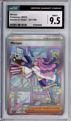 CGC 9.5 Miriam Pokemon Scarlet & Violet Base Set Special Illustration Rare 251 - Image 1