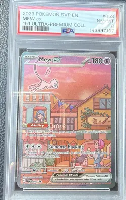 Pokemon TCG 2023 Pokemon SVP En Mew ex 151 Ultra-Premium Coll #053 PSA 8 - Image 2