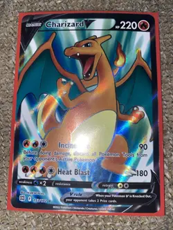 Pokemon TCG Charizard v Full Art 153/172 Brilliant Stars - Image 1