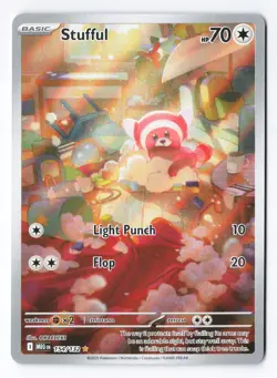 Stufful 154/132 - ME01: Mega Evolution Pokemon Illustration Rare Holo NM - Image 1