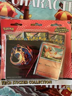 Pokemon Ascended Heroes Tech Sticker Pack Charmander - Image 1
