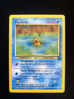 Psyduck #20 vintage Black Star Promo VLP/LP Pokemon WOTC Wizards of the Coast - Image 1