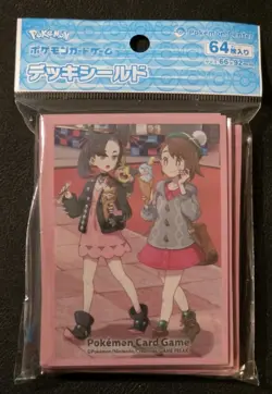 NEW POKEMON CENTER JAPANESE MARNIE & GLORIA TRAINERS OFFSHOT! DECK SLEEVES 64CT - Image 1
