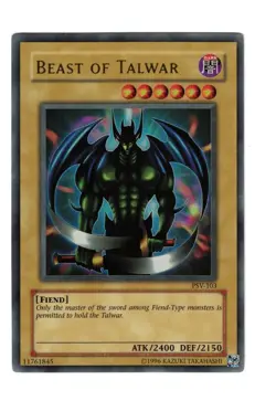 Yugioh- 1X Beast of Talwar - Ultra Rare - Unlimited - PSV-103 - Near Mint - Image 1