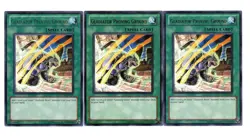 Yugioh- 3X Gladiator Proving Ground - Rare - Unlimited - LCGX-EN257 - Near Mint - Image 1